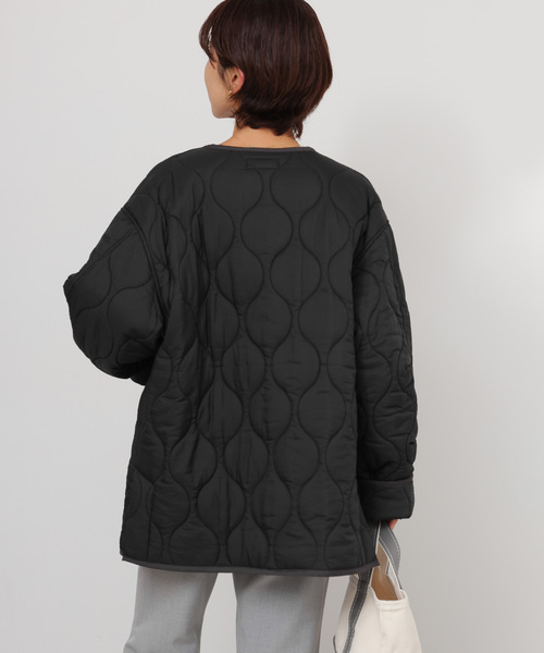 JOURNAL STANDARD relume(ジャーナルスタンダード レリューム)の「《再入荷!》【自宅ケア可能】MINI RIPキルティングブルゾン(ブルゾン・レディース・カーキ/アイボリー/ブラック・FREE)」の11枚目の写真