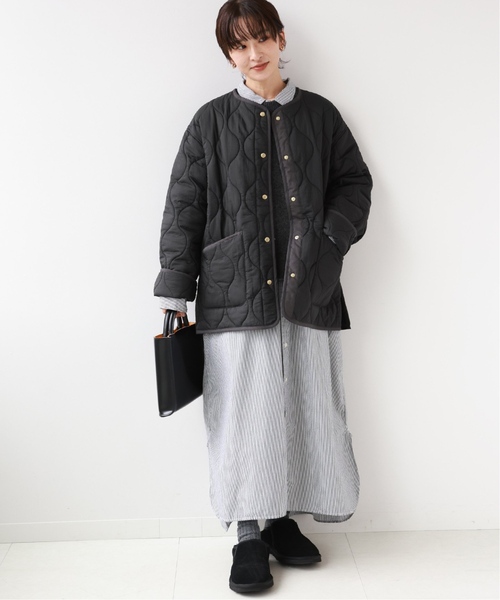 JOURNAL STANDARD relume(ジャーナルスタンダード レリューム)の「《再入荷!》【自宅ケア可能】MINI RIPキルティングブルゾン(ブルゾン・レディース・カーキ/アイボリー/ブラック・FREE)」の12枚目の写真