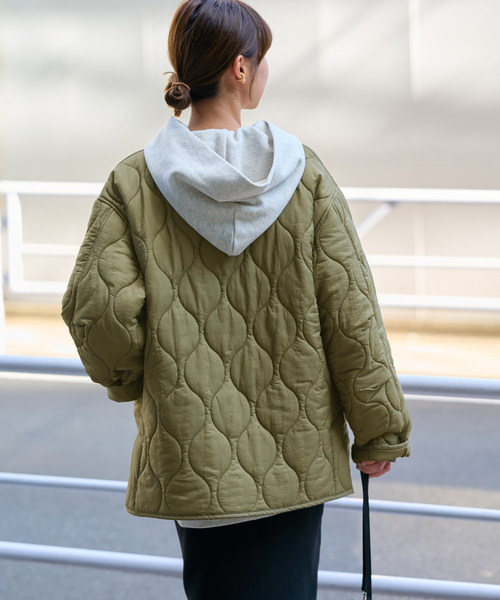 再入荷！》【自宅ケア可能】MINI RIPキルティングブルゾン