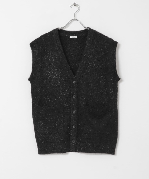 ITEMS URBANRESEARCH(アイテムズ アーバンリサーチ)の「ニットジレ(ベスト・レディース・ライトグレー/ブラック・FREE)」の6枚目の写真