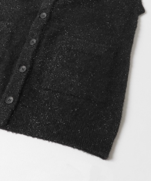 ITEMS URBANRESEARCH(アイテムズ アーバンリサーチ)の「ニットジレ(ベスト・レディース・ライトグレー/ブラック・FREE)」の3枚目の写真