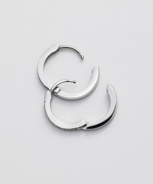 ciite' surgical stainless（シーテサージカルステンレス）の「【 金属アレルギー対応 】 ビジューフープピアス サージカルステンレス   (両耳用)（ピアス（両耳用）・レディース・シルバー/ゴールド・FREE）」の5枚目の写真