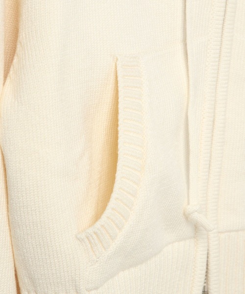 Heather（ヘザー）の「【POLO BCS(ポロ・ビーシーエス)】WZIPフーディー　148969（ニット/セーター・レディース・ネイビー/アイボリー・FREE）」の7枚目の写真