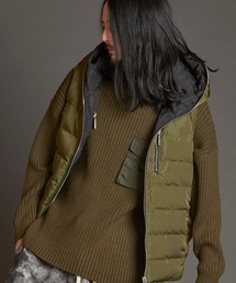 【NO ID.】Reversible Padded Vest / リバーシブル パデッド ベスト
