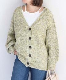 cepo | 8色ミックスカラー Vネックカーディガン(カーディガン/ボレロ)