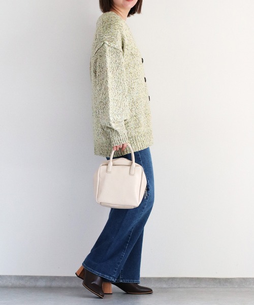 cepo（セポ）の「８色ミックスカラー Vネックカーディガン（カーディガン/ボレロ・レディース・ブルー/ピンク/グリーン・M）」の5枚目の写真