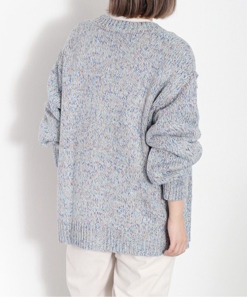 cepo（セポ）の「８色ミックスカラー Vネックカーディガン（カーディガン/ボレロ・レディース・ブルー/ピンク/グリーン・M）」の12枚目の写真