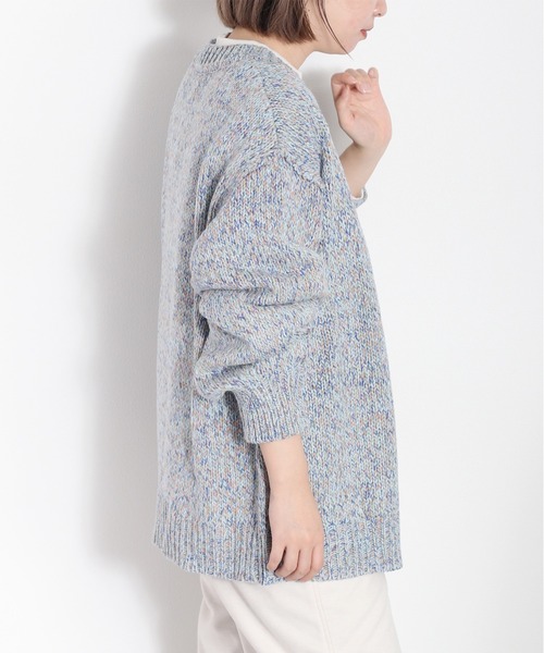 cepo（セポ）の「８色ミックスカラー Vネックカーディガン（カーディガン/ボレロ・レディース・ブルー/ピンク/グリーン・M）」の13枚目の写真