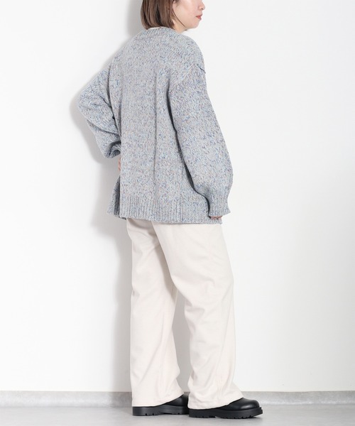 cepo（セポ）の「８色ミックスカラー Vネックカーディガン（カーディガン/ボレロ・レディース・ブルー/ピンク/グリーン・M）」の22枚目の写真