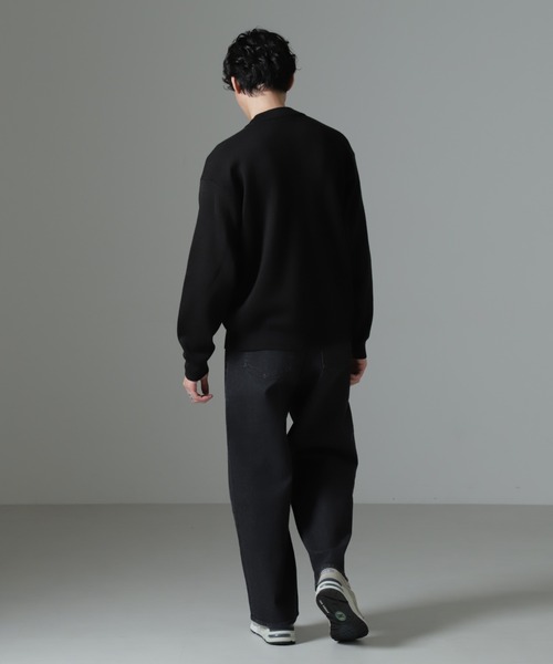 NANO universe（ナノユニバース）の「タスマニアミックス ミラノリブリラックスモックネックニット（ニット/セーター・メンズ・レッド系その他2/ブラック/グリーン/ネイビー/グレー系その他4・S/M/L）」の12枚目の写真