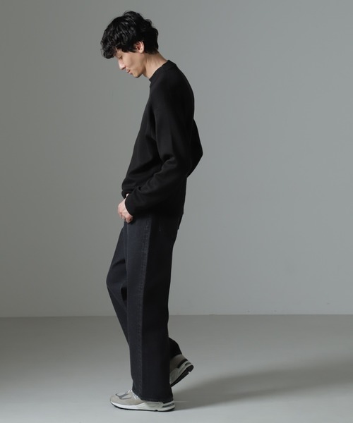 NANO universe（ナノユニバース）の「タスマニアミックス ミラノリブリラックスモックネックニット（ニット/セーター・メンズ・レッド系その他2/ブラック/グリーン/ネイビー/グレー系その他4・S/M/L）」の11枚目の写真