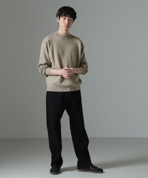 NANO universe（ナノユニバース）の「タスマニアミックス ミラノリブリラックスモックネックニット（ニット/セーター・メンズ・レッド系その他2/ブラック/グリーン/ネイビー/グレー系その他4・S/M/L）」の16枚目の写真