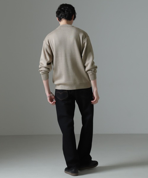 NANO universe（ナノユニバース）の「タスマニアミックス ミラノリブリラックスモックネックニット（ニット/セーター・メンズ・レッド系その他2/ブラック/グリーン/ネイビー/グレー系その他4・S/M/L）」の19枚目の写真