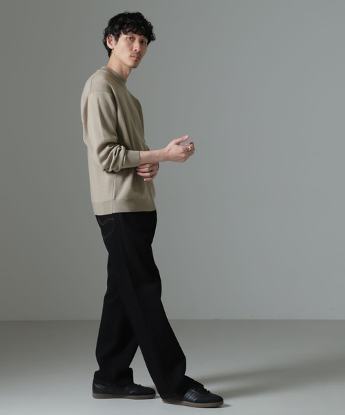 NANO universe（ナノユニバース）の「タスマニアミックス ミラノリブリラックスモックネックニット（ニット/セーター・メンズ・レッド系その他2/ブラック/グリーン/ネイビー/グレー系その他4・S/M/L）」の18枚目の写真