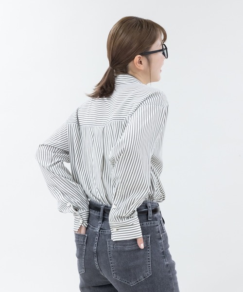 meeny miny（ミーニーマイニー）の「【meeny miny】【旭山動物園応援商品】ホッキョクグマ刺繍シャツ（シャツ/ブラウス・レディース・グレー/ネイビー・MEDIUM）」の21枚目の写真