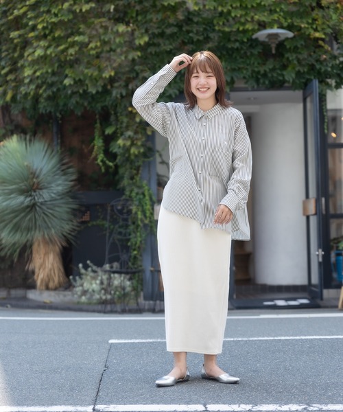 meeny miny（ミーニーマイニー）の「【meeny miny】【旭山動物園応援商品】ホッキョクグマ刺繍シャツ（シャツ/ブラウス・レディース・グレー/ネイビー・MEDIUM）」の14枚目の写真