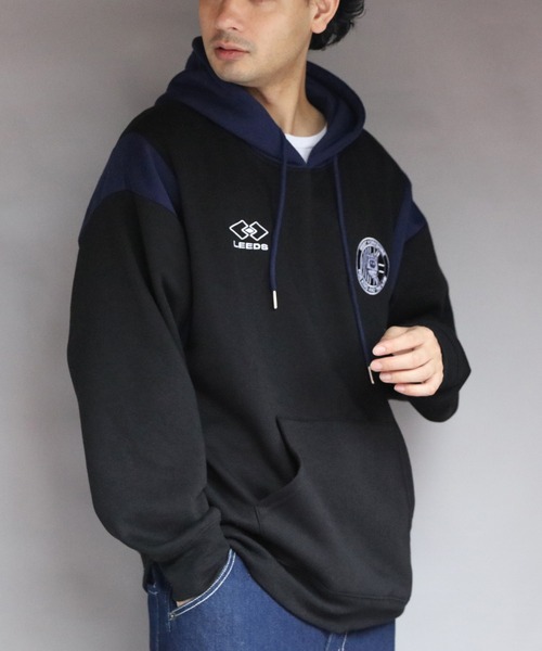 セール】裏起毛ユニフォーム系プルパーカー（パーカー）｜8(eight