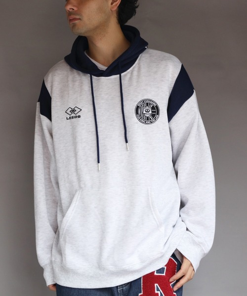 セール】裏起毛ユニフォーム系プルパーカー（パーカー）｜8(eight