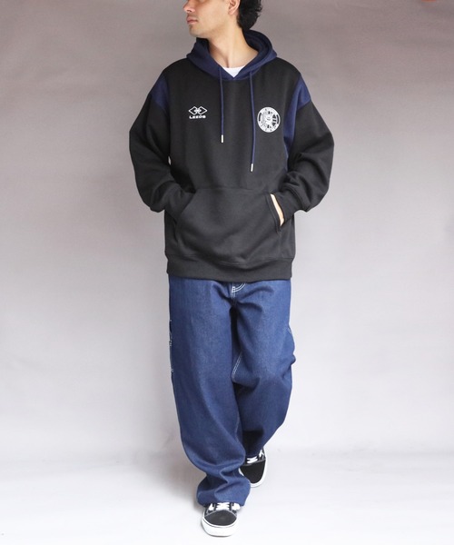 セール】裏起毛ユニフォーム系プルパーカー（パーカー）｜8(eight