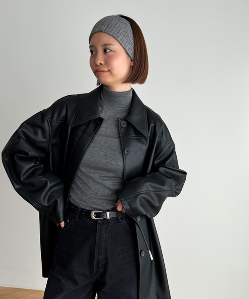 CANAL JEAN（キャナルジーン）の「El mar　リブヘアバンド（ヘアバンド・レディース・ブラウン/ブラック/グレー・ONE SIZE）」の6枚目の写真