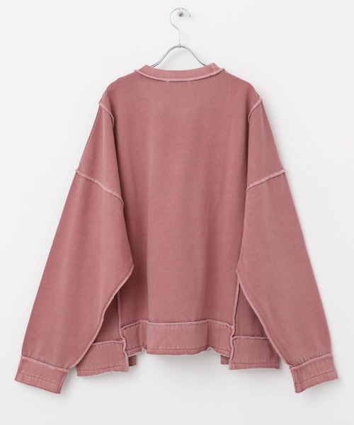 SENSE OF PLACE by URBAN RESEARCH(センスオブプレイスバイアーバンリサーチ)の「フェードパネルクルーネックスウェット(スウェット・メンズ・チャコールグレー/ピンク/グリーン・MEDIUM/LARGE)」の14枚目の写真