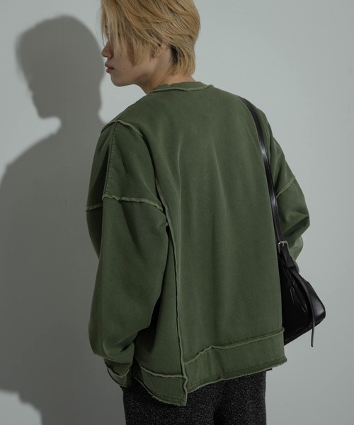 SENSE OF PLACE by URBAN RESEARCH(センスオブプレイスバイアーバンリサーチ)の「フェードパネルクルーネックスウェット(スウェット・メンズ・チャコールグレー/ピンク/グリーン・MEDIUM/LARGE)」の20枚目の写真