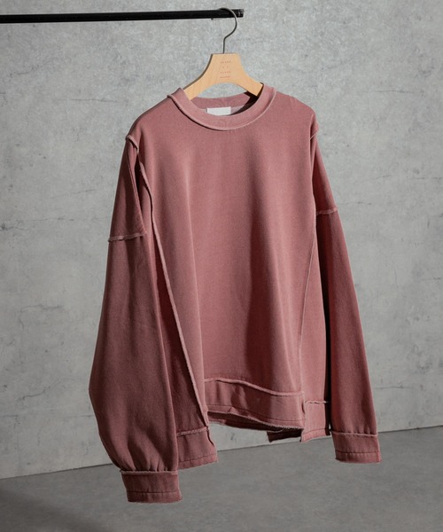 SENSE OF PLACE by URBAN RESEARCH(センスオブプレイスバイアーバンリサーチ)の「フェードパネルクルーネックスウェット(スウェット・メンズ・チャコールグレー/ピンク/グリーン・MEDIUM/LARGE)」の21枚目の写真