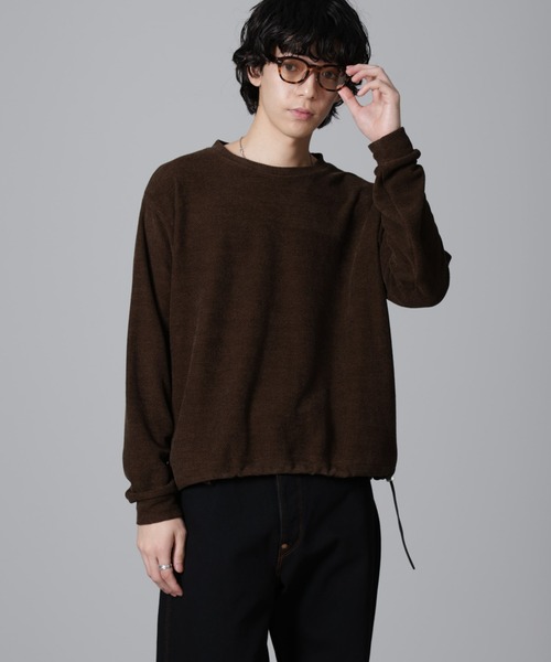 NANO universe（ナノユニバース）の「モールライクドローコードプルオーバー 長袖（Tシャツ/カットソー・メンズ・カーキ/ネイビー/ベージュ・L/M）」の22枚目の写真
