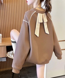 バックリボンプルオーバー