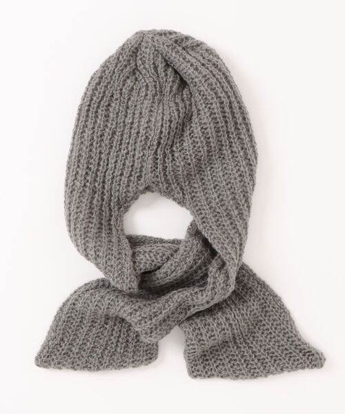 Settimissimo（セッティミッシモ）の「モヘヤロングイヤーマフラーニットキャップ（ニットキャップ/ビーニー・レディース・アイボリー/ブラック/グレー・FREE）」の21枚目の写真