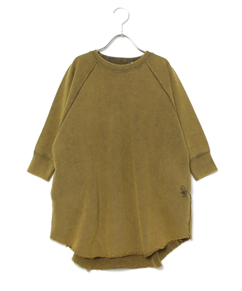 MARKEY'S(マーキーズ)の「フェード加工SWドルマンワンピース (130~150cm)(ワンピース・キッズ・チャコール/ネイビー/マスタード・150/140/130)」の3枚目の写真