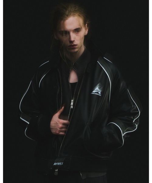FORSOMEONE AVIREX LEATHER JACKET（スタジャン）｜FORSOMEONE