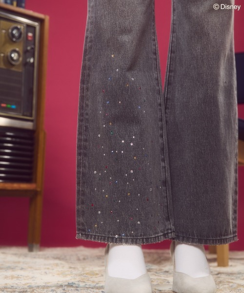 Disney(ディズニー)の「ラインストーンデニムパンツ/Disney(デニムパンツ・レディース・ブラック/インディゴブルー・M/L)」の7枚目の写真