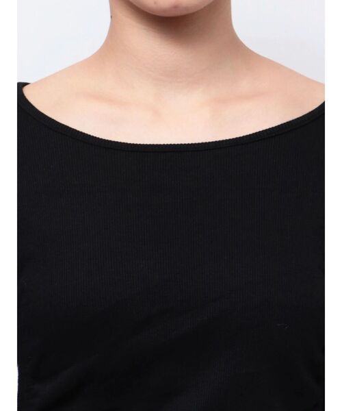 EVRIS(エヴリス)の「ドロストギャザーロングワンピース(ワンピース・レディース・ブラック/ブルー/チャコールグレー・FREE)」の12枚目の写真