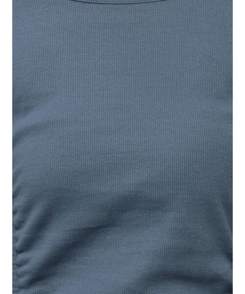 EVRIS(エヴリス)の「ドロストギャザーロングワンピース(ワンピース・レディース・ブラック/ブルー/チャコールグレー・FREE)」の7枚目の写真