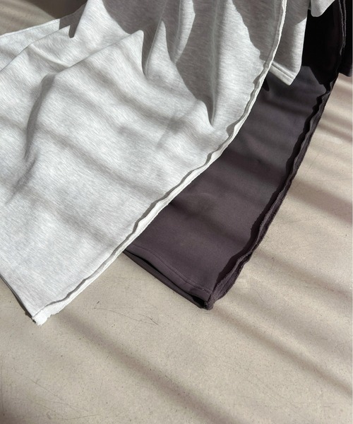 Olu.（オルドット）の「スリーブタックスウェットワンピース（ワンピース・レディース・ライトグレー/チャコールグレー・0/1）」の17枚目の写真