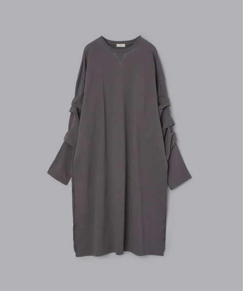 Olu.（オルドット）の「スリーブタックスウェットワンピース（ワンピース・レディース・ライトグレー/チャコールグレー・0/1）」の19枚目の写真