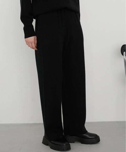 LA PEAU DE GEM(ラポドゥジェム)の「【LA PEAU DE GEM】 スムースニットパンツ(その他パンツ・レディース・グレー/ホワイト/ブラック・2/1)」の11枚目の写真