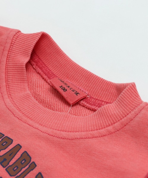 JAM & LINK（ジャムアンドリンク）の「肩フリルピグメント裏毛トレーナー（スウェット・キッズ・ミント/ピンク/ブラック・100cm/110cm/120cm/130cm/140cm/150cm/160cm）」の8枚目の写真