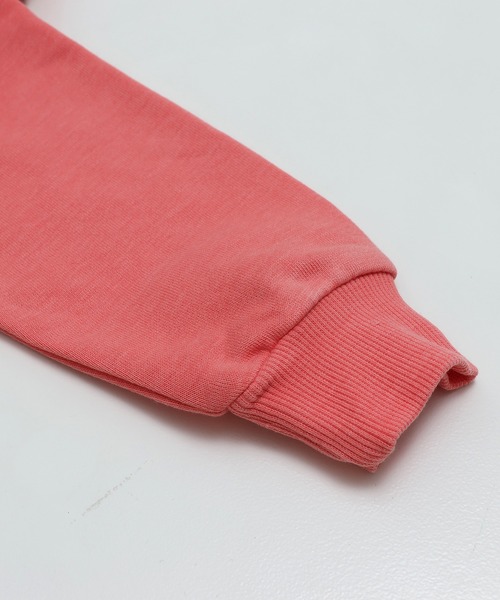 JAM & LINK（ジャムアンドリンク）の「肩フリルピグメント裏毛トレーナー（スウェット・キッズ・ミント/ピンク/ブラック・100cm/110cm/120cm/130cm/140cm/150cm/160cm）」の11枚目の写真