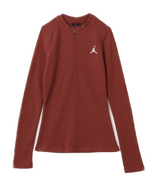 JORDAN BRAND(ジョーダンブランド)の「JORDAN BRAND AS W J LS KNIT TOP / ジョーダン ブランド ウィメンズ ジョーダン ニット L/S トップ / NIKE 【SP】(ニット/セーター・レディース・ブラウン/ブラック・M/S)」の6枚目の写真