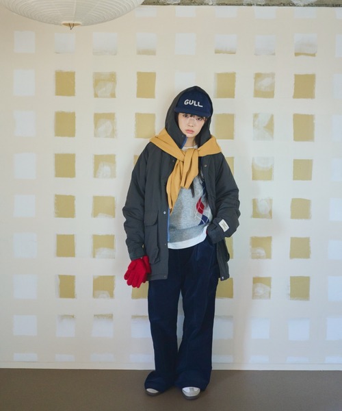 common gull products.(コモンガルプロダクツ)の「お隣さんのアーガイルニット(ニット/セーター・レディース・ネイビー/グレー系/レッド系・MEDIUM/LARGE)」の21枚目の写真