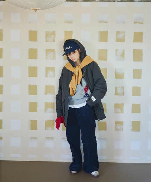 common gull products.(コモンガルプロダクツ)の「お隣さんのアーガイルニット(ニット/セーター・レディース・ネイビー/グレー系/レッド系・MEDIUM/LARGE)」の22枚目の写真