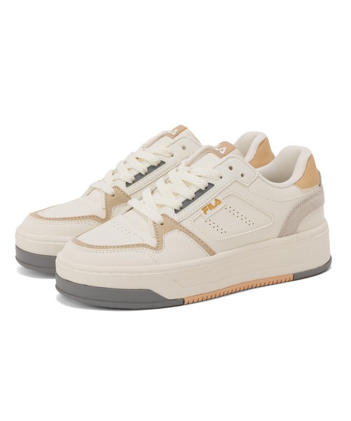 FILA(フィラ)の「FILA COURT FEATHERY(スニーカー・レディース・オフホワイト/ホワイト・23.0cm/24.0cm/25.0cm/28.0cm/26.0cm/27.0cm)」の2枚目の写真