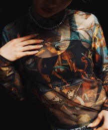 Subciety（サブサエティ）の「See-through top【WOMEN】（Tシャツ/カットソー）」