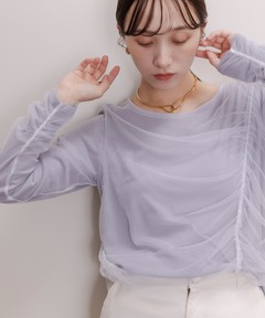 PAMM家のシースルーロングロングスリーブシャツ（Tシャツ/カットソー