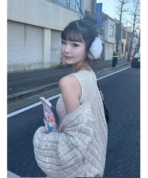 シャーベットアンサンブルニットミニワンピース（ワンピース）｜Darich