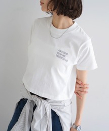 ANME（アンメ）の「【新色追加】ANMEエンブロイダリーロゴミニTシャツ（Tシャツ/カットソー）」