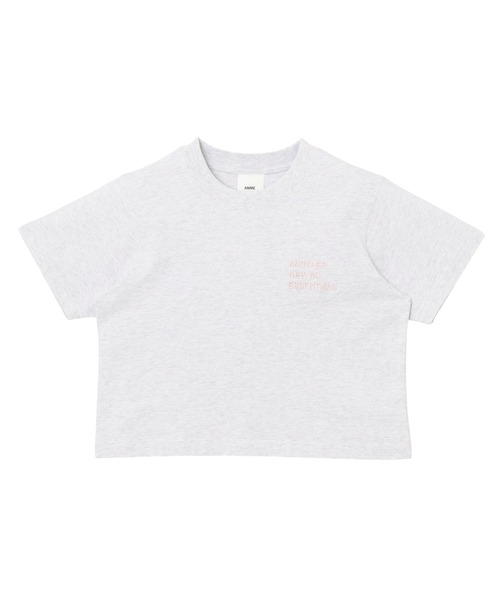 ANME(アンメ)の「【新色追加】ANME刺繍ロゴミニTシャツ(Tシャツ/カットソー・レディース・ホワイト×ブラック/グレー系その他/ホワイト×レッド/ホワイト×ブルー/ブラック×ホワイト/ライトグレー系/ベージュ系その他/ホワイト×グレー・M/L)」の19枚目の写真