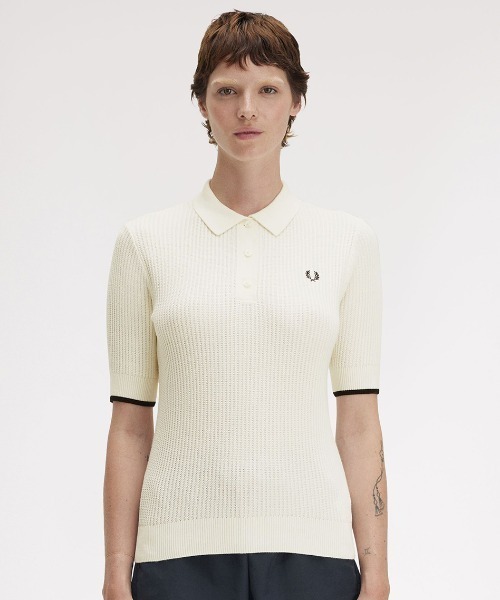 新素材新作 Mesh Knit Polo Shirt／メッシュニットポロシャツ（ポロシャツ トップス